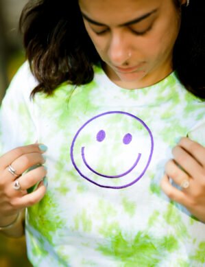 Casual Neon Green Printed Tshirt