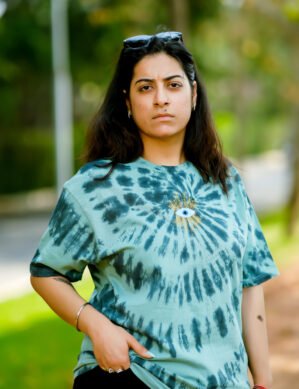 Casual Turquoise Printed Tshirt